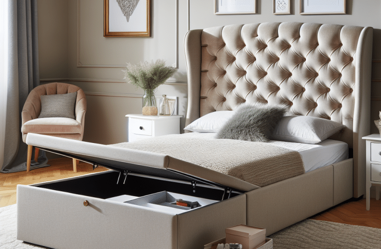 Łóżko tapicerowane z pojemnikiem – praktyczny wybór do każdej sypialni
