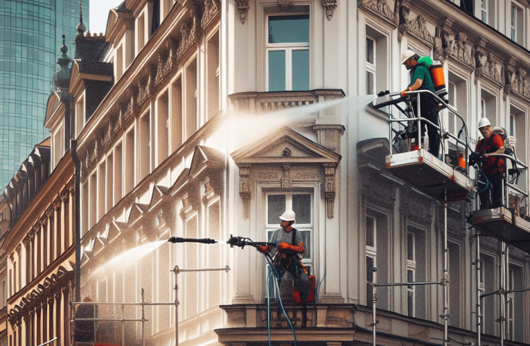 Mycie elewacji Warszawa – jak wybrać najlepszą firmę do czyszczenia budynków w stolicy?