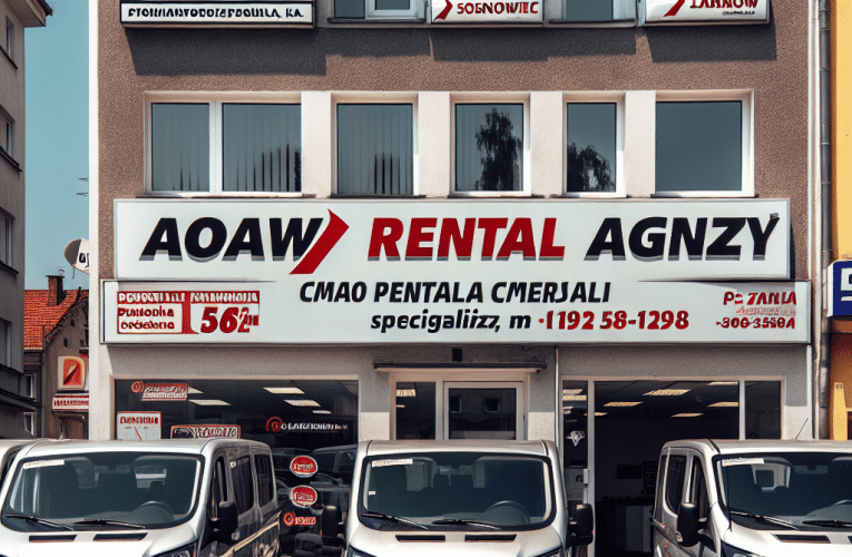 Wypożyczalnia samochodów dostawczych w Sosnowcu – przewodnik po najlepszych ofertach