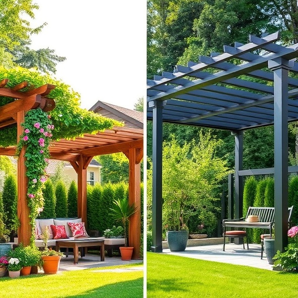 pergola drewniana czy metalowa