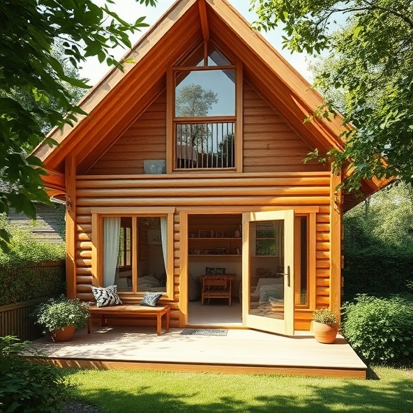 dom drewniany 35m z poddaszem