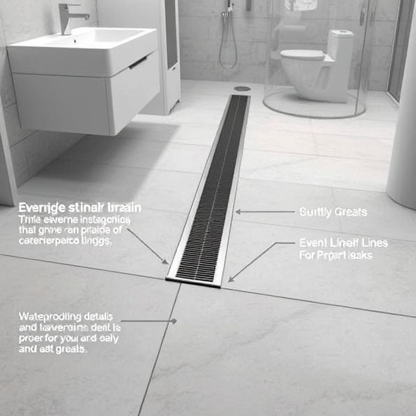 odpływ liniowy tece