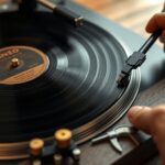 docisk płyty gramofonowej