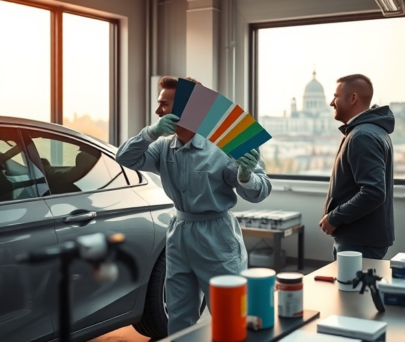 Czy lakiernik w Warszawie powinien dać gwarancję na dopasowanie koloru?