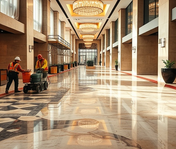 Renowacja kamienia naturalnego w hotelu: zlecić czy samodzielnie?