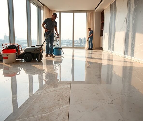 Ile kosztuje w Warszawie polerowanie marmuru 30 m2 z impregnacją?