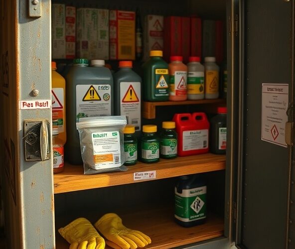 Czy można przechowywać Aurelit 70 WG 0,25 kg z innymi pestycydami?