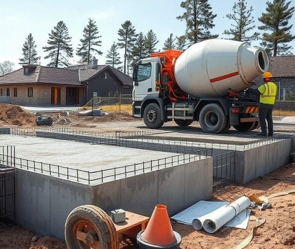 Jak dobrać beton towarowy z Piaseczna do ław fundamentowych?