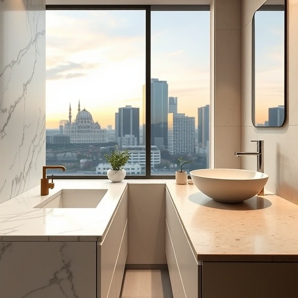 blaty łazienkowe marmurowe warszawa