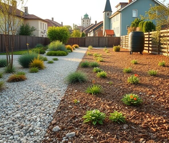 Projektowanie ogrodów Błonie: żwir czy mulcz, by oszczędzać wodę?