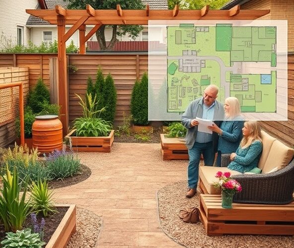 Jak tanio zlecić projektowanie ogrodu w Błoniu na glebie gliniastej?