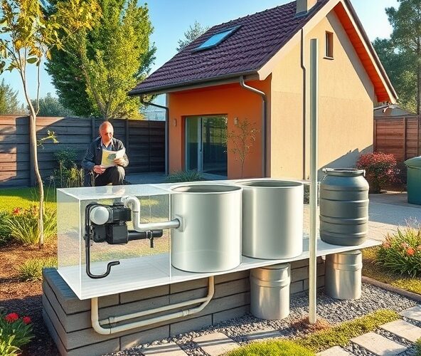 Jak dobrać zbiornik na deszczówkę przy projektowaniu ogrodów Błonie?