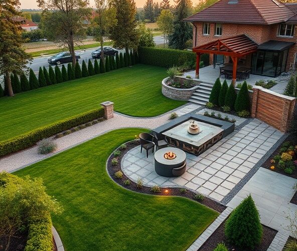 Jakie elementy projektowania ogrodów w Błoniu podniosą cenę działki?