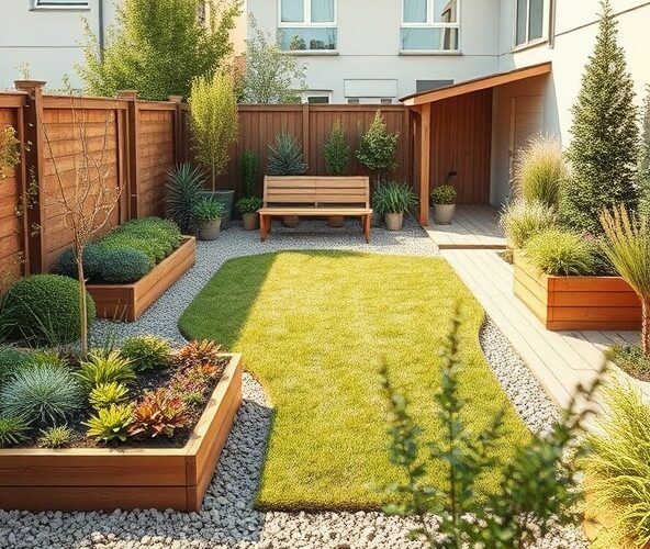 Jak zlecić projektowanie ogrodu w Błoniu 200 m2 tanio i bezobsługowo?