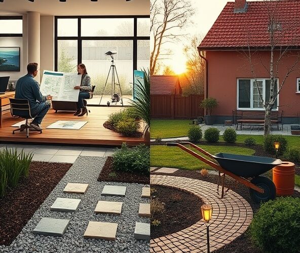 Projektowanie ogrodów w Błoniu do 5000 zł: studio czy freelancer?