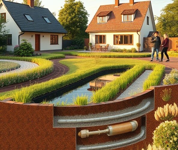 Czy projektowanie ogrodów w Błoniu obejmuje drenaż i retencję?