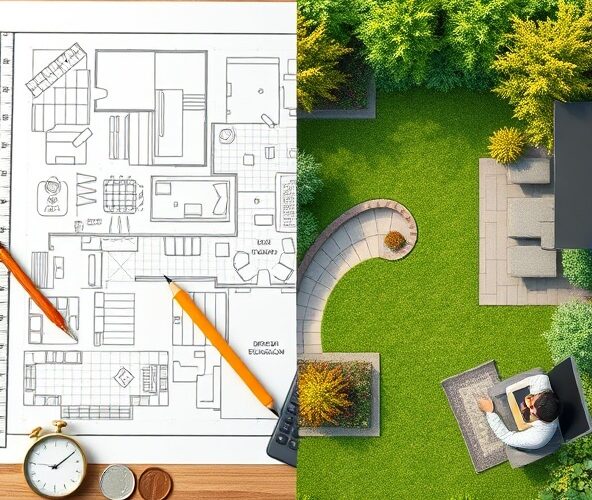 Projektowanie ogrodów w Błoniu: 2D czy 3D, co wyjdzie taniej i szybciej?