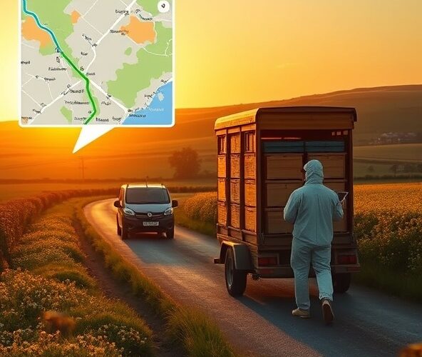 Jak zaplanować trasę przyczepki pszczelarskiej dla pasieki, by oszczędzić paliwo?