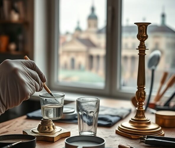 Którą metodę czyszczenia mosiądzu wybrać w Warszawie do antyków?