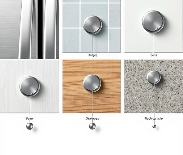 Na jakich powierzchniach magnesy z klejem 3M trzymają najlepiej?