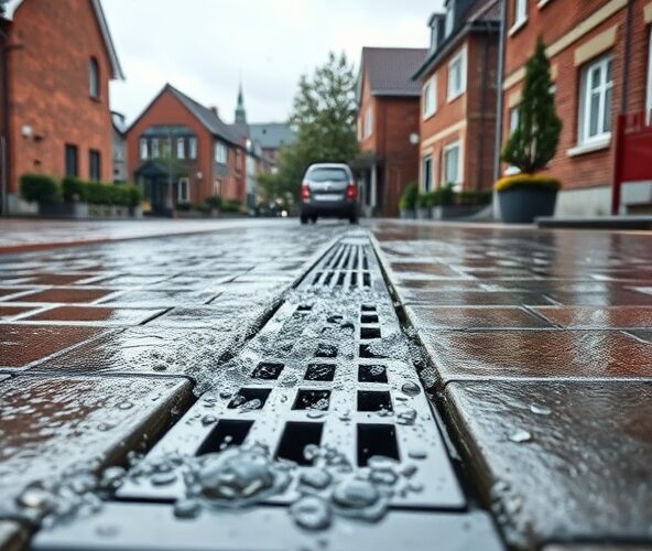 Jakie odwodnienie liniowe w Gdańsku sprawdzi się na podjeździe z dużymi opadami deszczu?