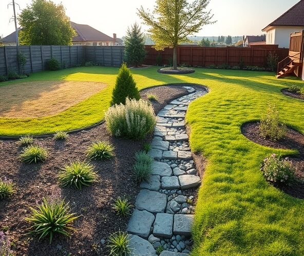 Jak projektować ogrody w Błoniu, by ograniczyć podlewanie?