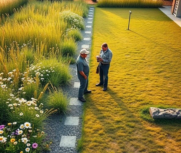 Projektowanie ogrodów w Błoniu: łąka kwietna czy trawnik przy suszy?