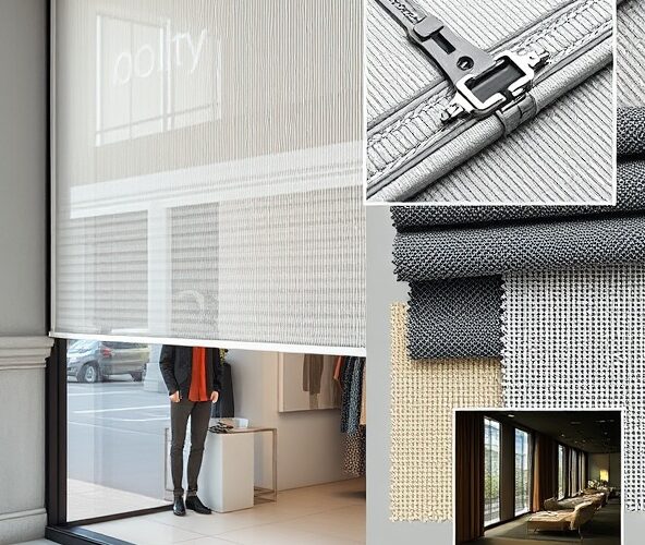 Jak dobrać tkaninę rolety screen zip do witryny sklepowej?