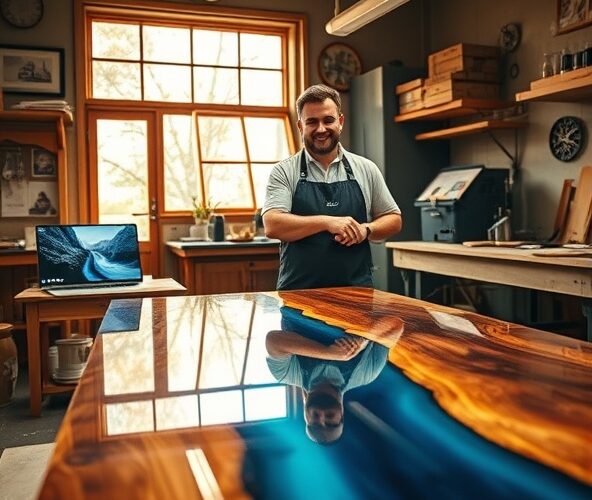 Jak zdobyć pierwszych klientów na stoły z żywicy na zamówienie?