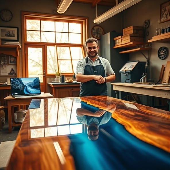 stoły z żywicy na zamówienie