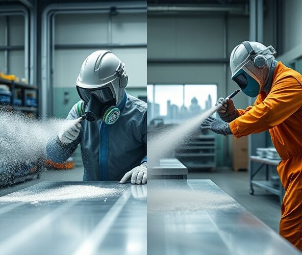 Szkiełkowanie aluminium czy piaskowanie do proszkowania w Warszawie?