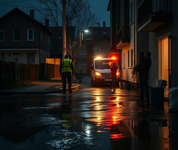 Jak szybko ograniczyć szkody przy wycieku wody w Wyszkowie po 22:00?