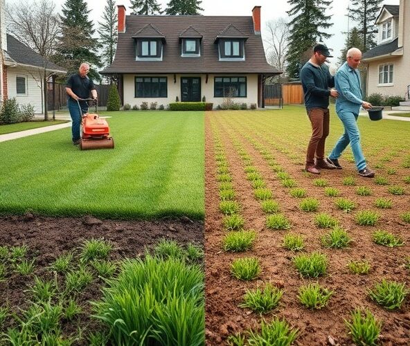 Darń czy siew przy zakładaniu trawnika w Milanówku na glinie?