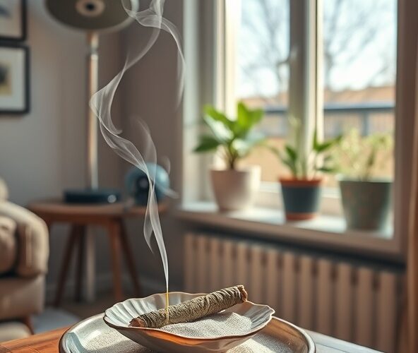 Kawalerka: jak używać kadzidła z szałwii bez wyłączania czujników?