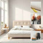 łóżko z zagłówkiem