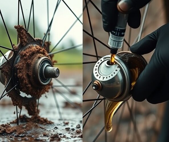 Czy samodzielna wymiana oleju piastów w rowerze MTB przedłuży żywotność łożysk przy jeździe w błocie i deszczu?