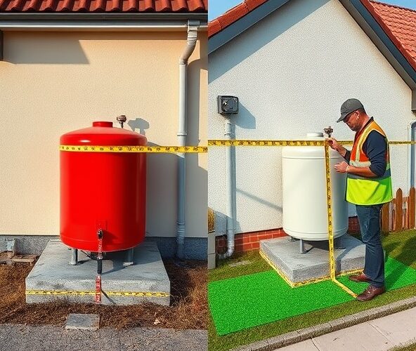 Bezpieczna-odległość zbiornika gazu ziemnego (naziemny3–8m3) od zewnętrznej-ściany domu-jednorodzinnego w Polsce?