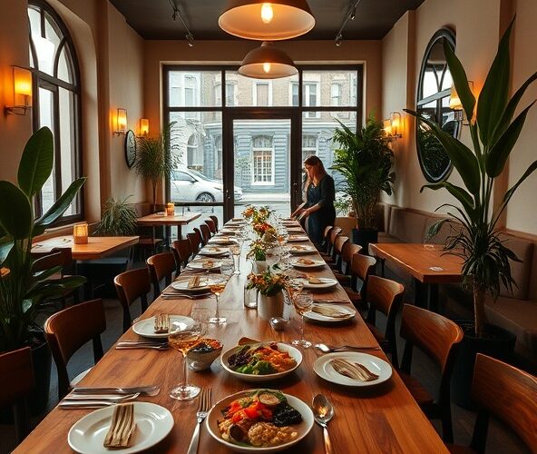 Jaka dobra restauracja w Grodzisku ma salę na 30 osób, menu wegańskie?