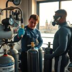 napełnianie butli nurkowych warszawa