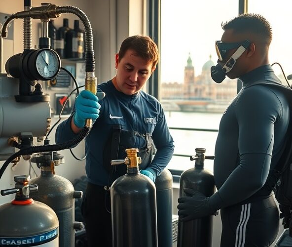 Jak początkujący nurek wybierze bezpieczne napełnianie butli nurkowych w Warszawie?