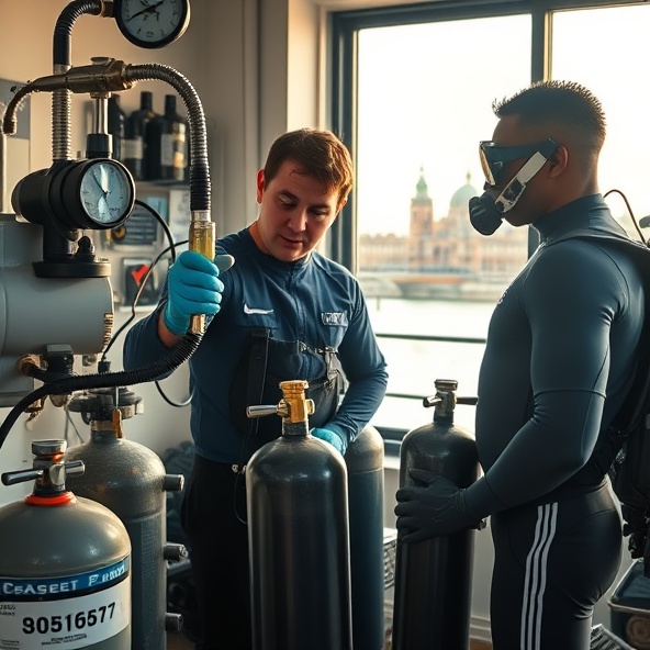 napełnianie butli nurkowych warszawa