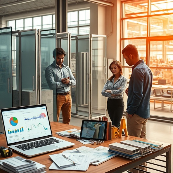 ścianki z profili aluminiowych