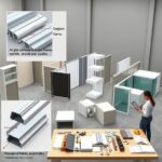 ścianki z profili aluminiowych