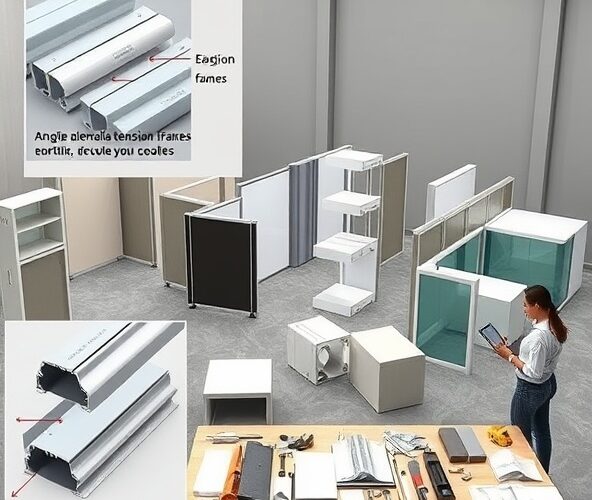 Jak dobrać ścianki z profili aluminiowych do stoiska targowego?