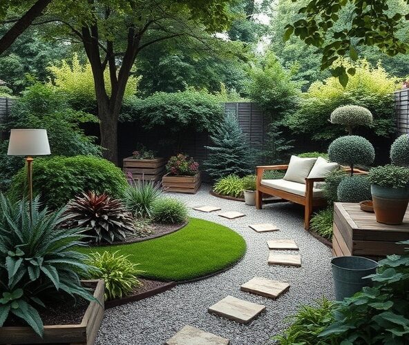 Taniej urządzić mocno zacieniony ogród w Błoniu do 200 m²?