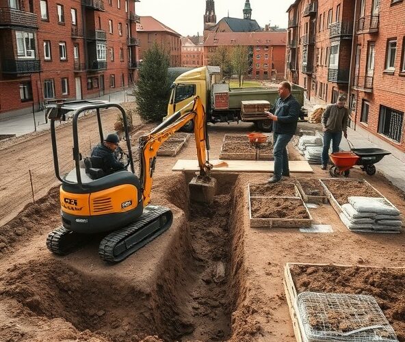 Prace ziemne Łódź: jak właściciel małej działki obniży koszt wykopu pod fundament i wywozu ziemi?