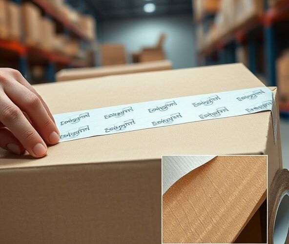 Jak wybrać klej taśmy z logiem aby nie odklejała się na kartonie?