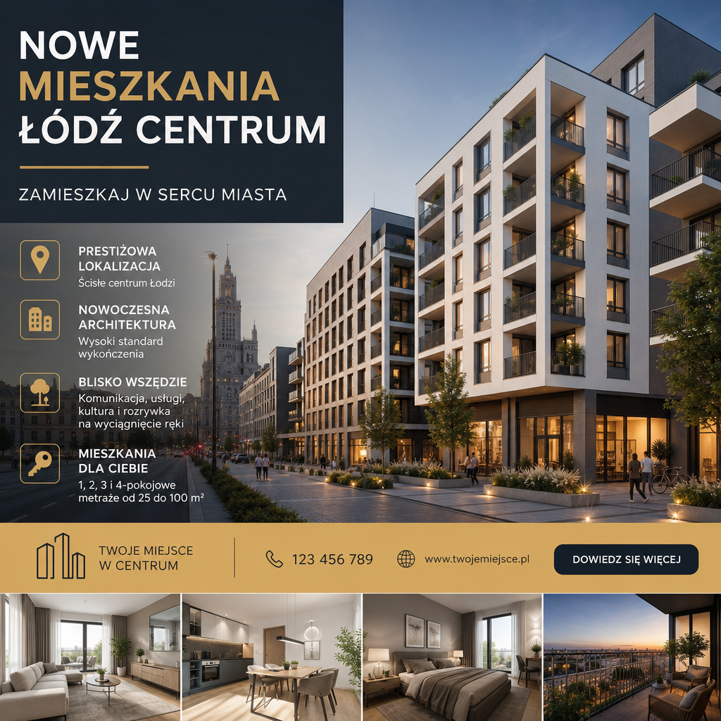 nowe mieszkania łódź centrum